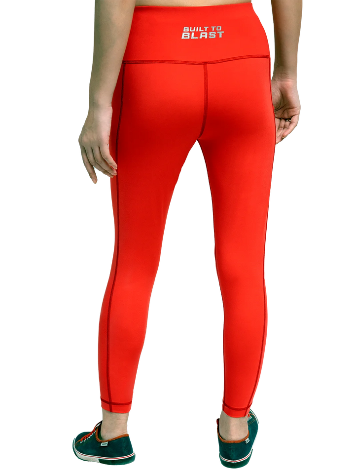 Knights' Training Leggings - Passionate Red