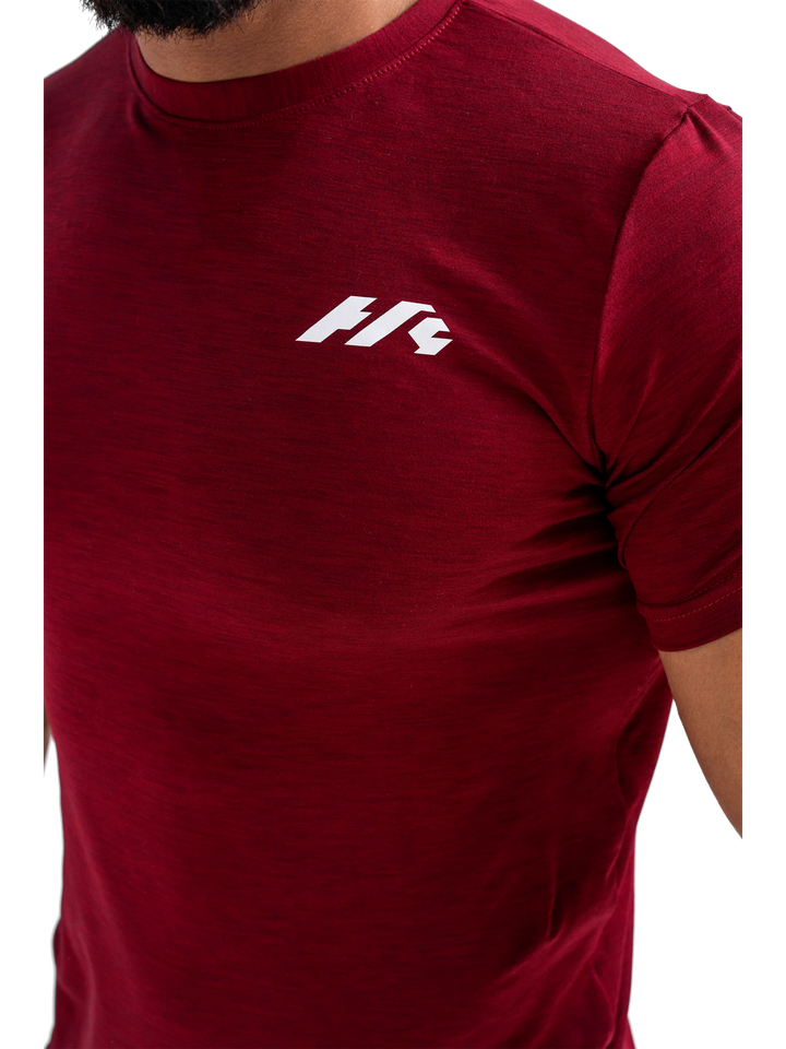 Herculean Dri-Blend Training Tee - Cherrywood